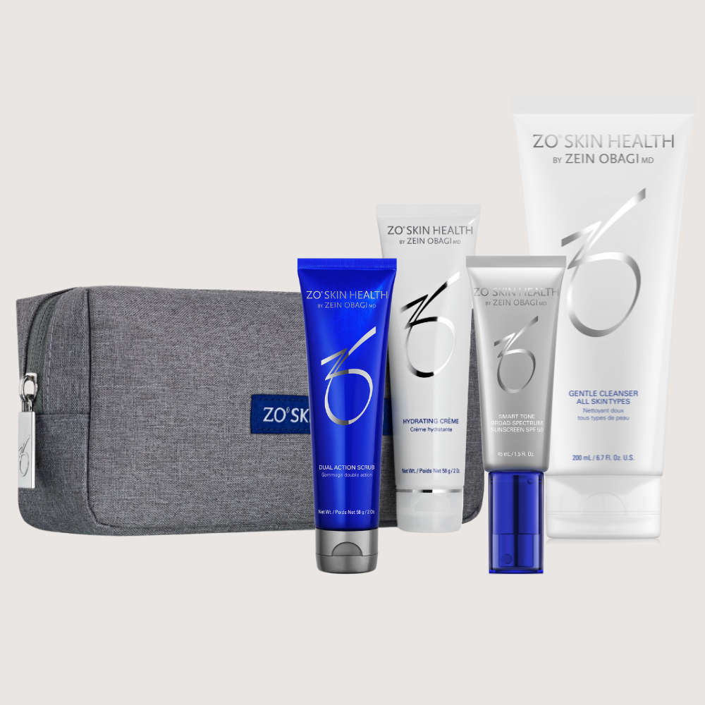 Trousse de voyage routine d'été
