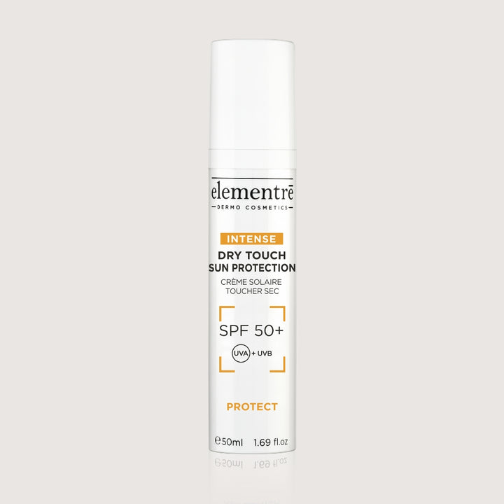 Protection solaire SPF 50+ au toucher sec